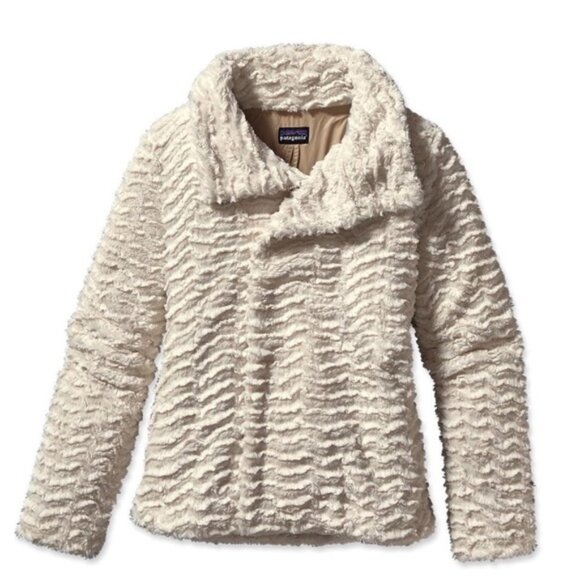 PATAGONIA Pelage Fleece Jacket Raw Linen EUC - Picture 10 of 13